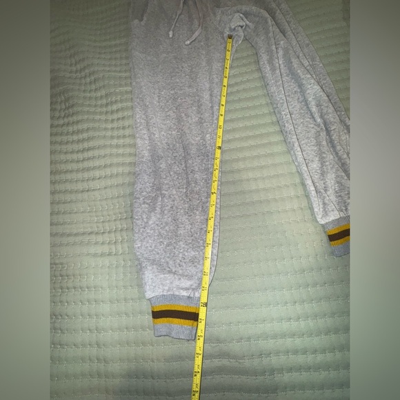 Gray project social T velvety Jogger Sweatpants with Striped Cuffs. Size M. GUC - Picture 6 of 8